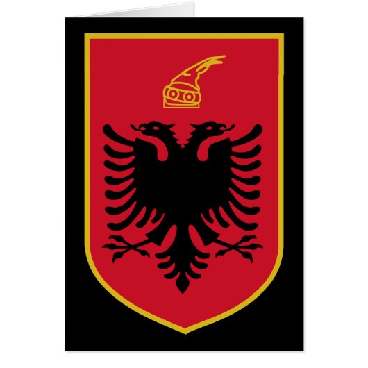 albania emblem cards (Front)