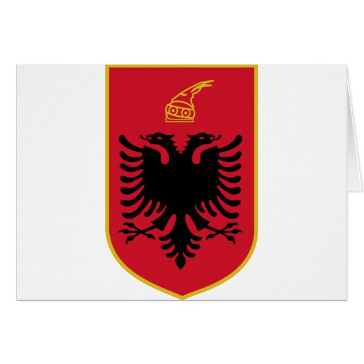 albania emblem cards (Front Horizontal)