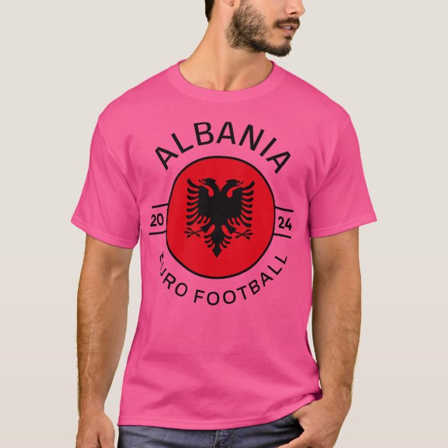 Albania Euro 2024 Design T-Shirt (Front)