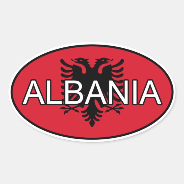 Albania Euro Sticker (Front)