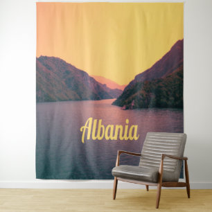 Albania Europe Beach Balkan Peninsula Tapestry