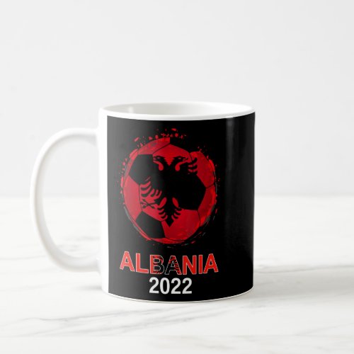 Albania Flag 2022 Supporter Albanian Soccer Team A Coffee Mug