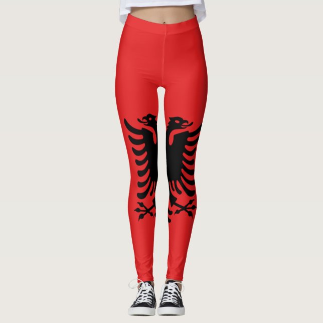 Albania flag all over legging (Front)