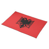 Albania Flag American MoJo Placemat (On Table)