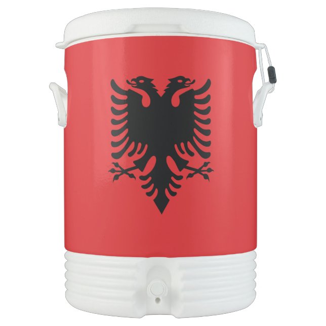 Albania Flag Beverage Cooler (Front)