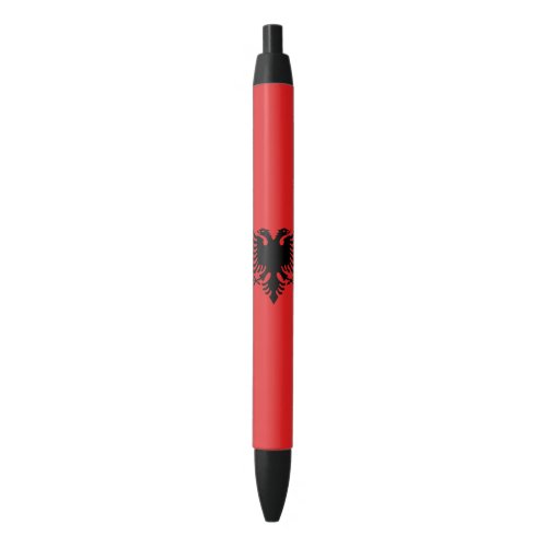 Albania Flag Black Ink Pen