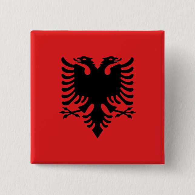 Albania Flag Button (Front)