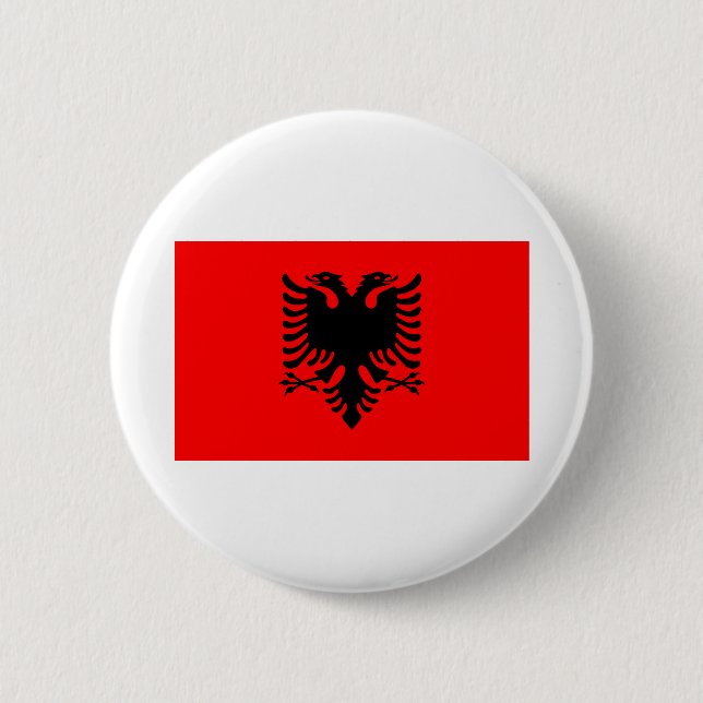 Albania Flag Button (Front)