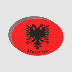 Albania Flag Car Magnet