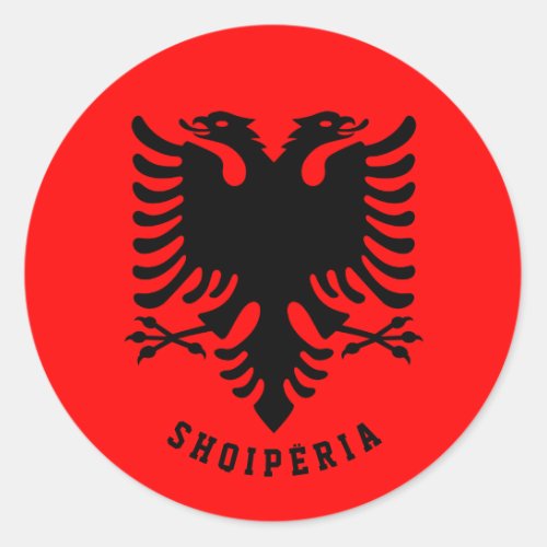Albania Flag Classic Round Sticker