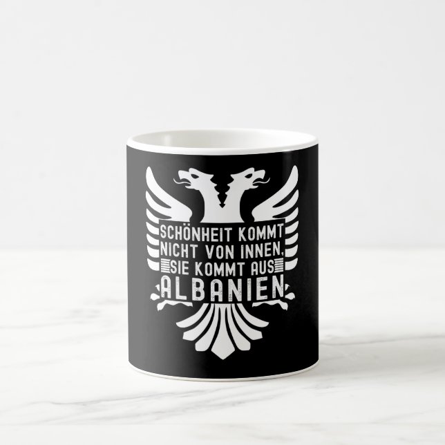 Albania Flag Double Eagle Albanians Coffee Mug (Center)