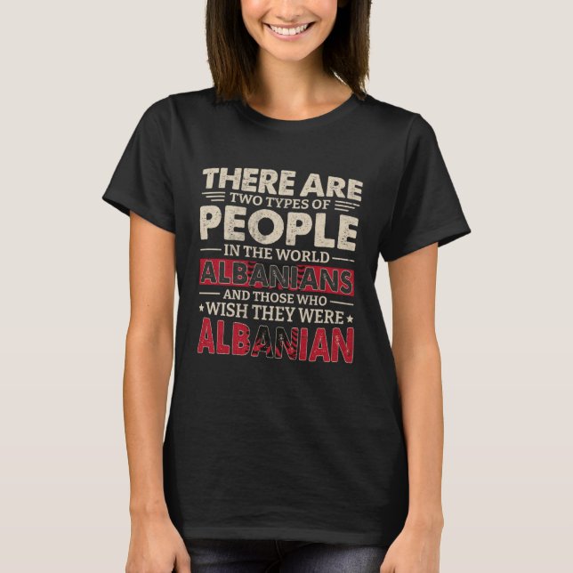 Albania Flag Dress Albanians Girls & Women T-Shirt (Front)