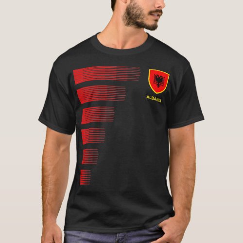 Albania Flag Emblem  Albanian Pride Ancestry Herit T_Shirt