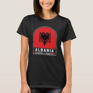 Coat of Arms Of The Albania Albanian Arms Flag T-Shirt All Sizes