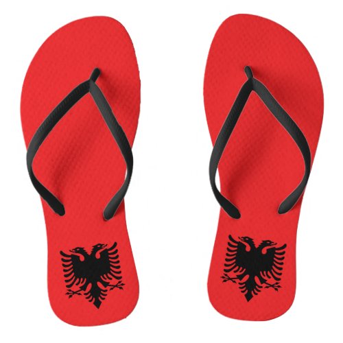 Albania Flag Flip Flops