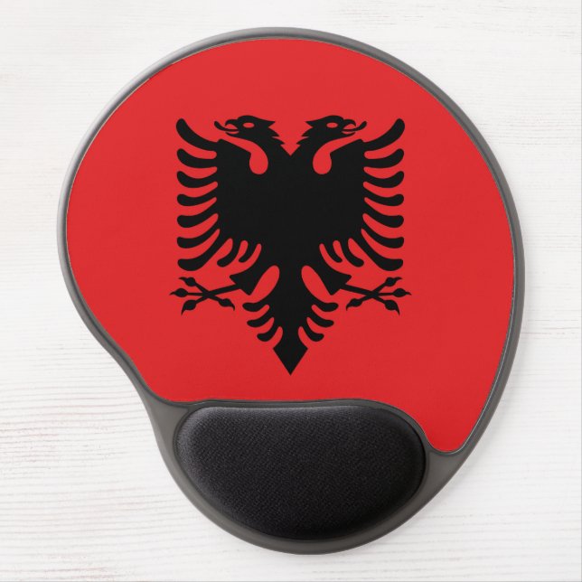 Albania Flag Gel Mouse Pad (Front)