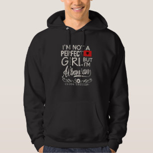 Albania Flag Girl Albanian Pride Souvenir Women Hoodie