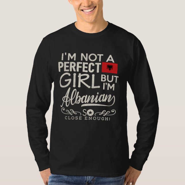 Albania Flag Girl  Albanian Pride Souvenir Women T-Shirt (Front)