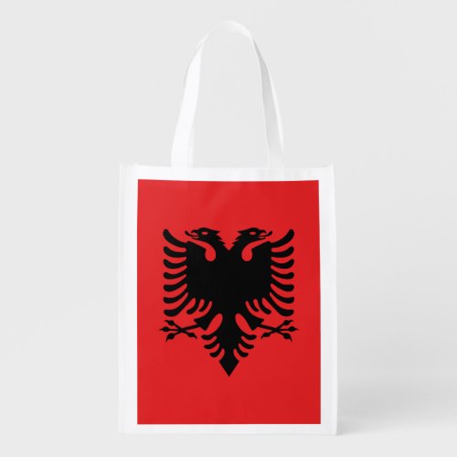 Albania Flag Grocery Bag