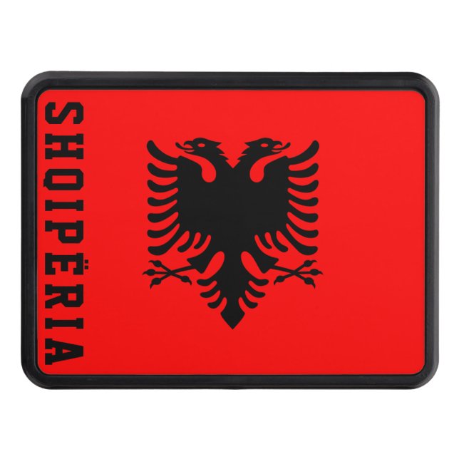 Albania Flag Hitch Cover (Front)