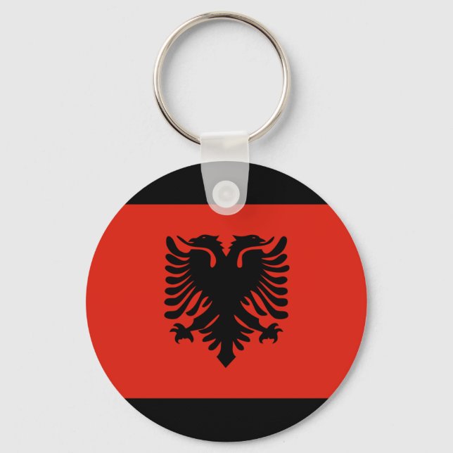Albania Flag Keychain (Front)