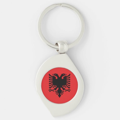 Albania Flag Keychain