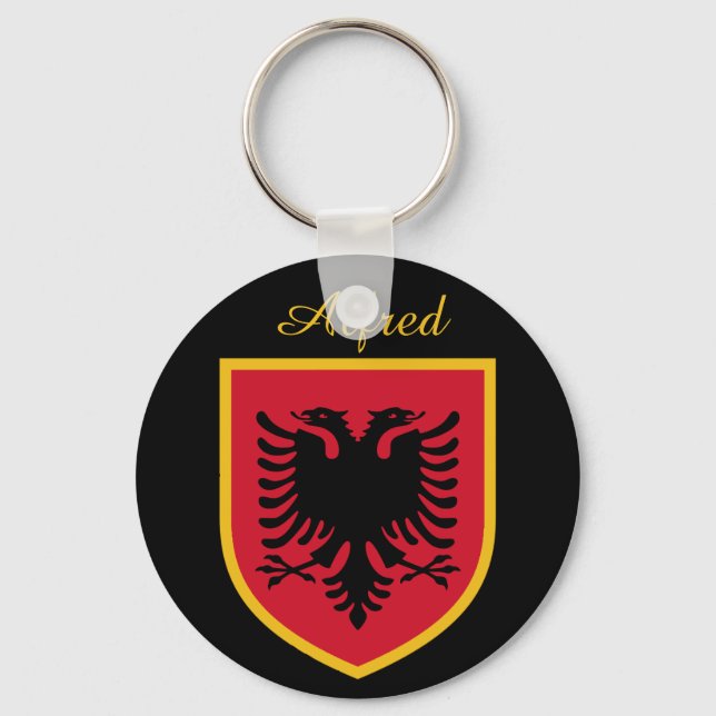 Albania flag keychain (Front)