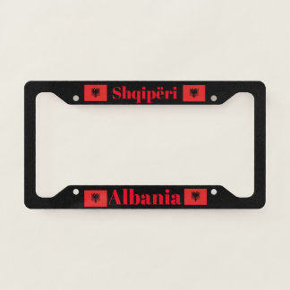 Albania Flag License Plate Frame