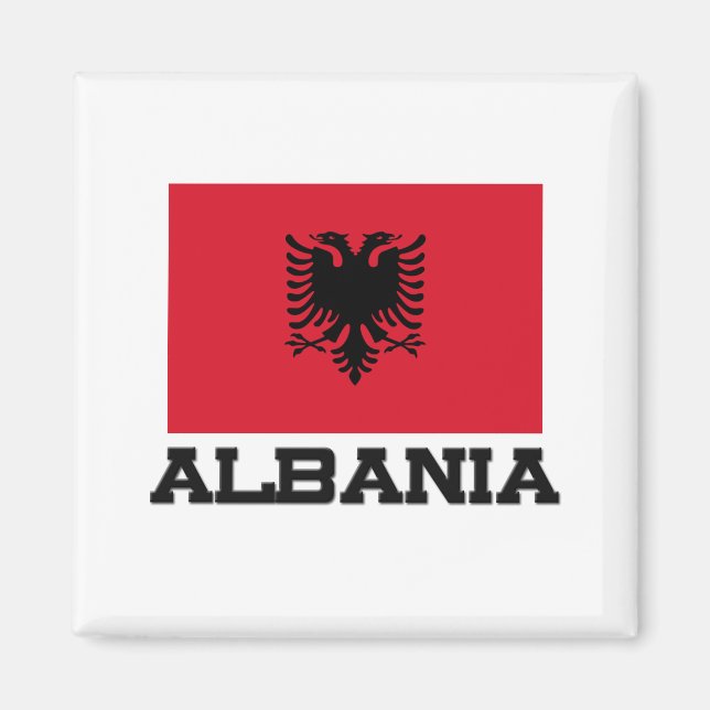 Albania Flag Magnet (Front)