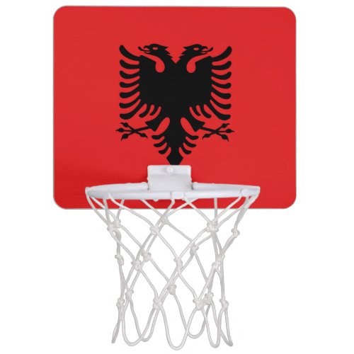 Albania Flag Mini Basketball Hoop