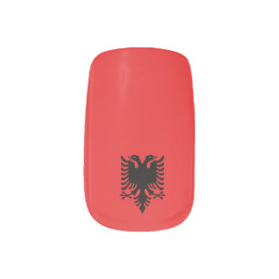 Albania Flag Minx Nail Wraps