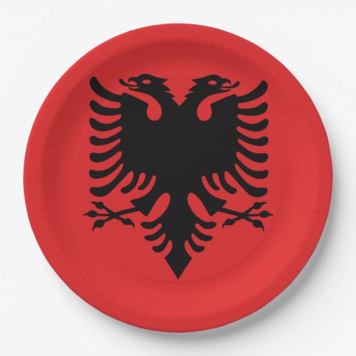 Albania Flag Paper Plates