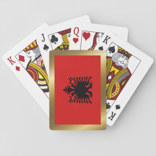 Albania Flag Playing Cards