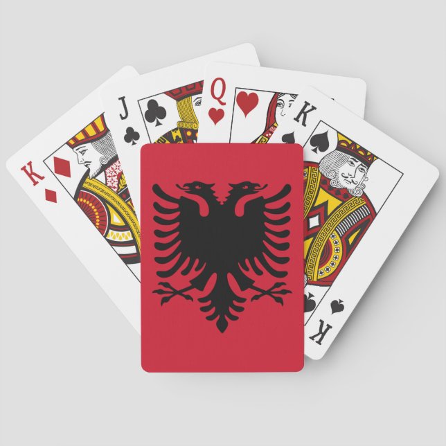 Albania Flag Poker Cards (Back)