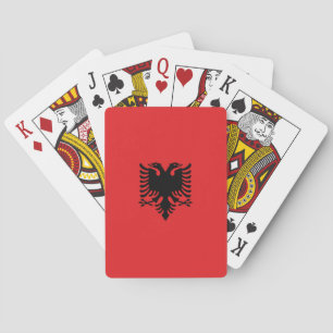 Albania Flag Poker Cards