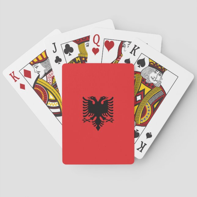 Albania Flag Poker Cards (Back)