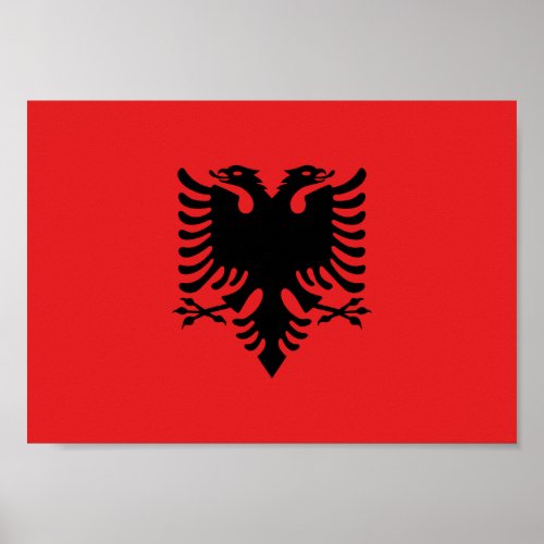 Albania Flag Poster