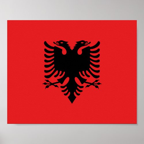 Albania flag poster