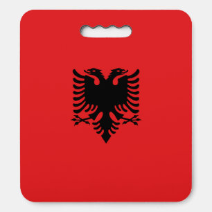 Albania Flag Seat Cushion