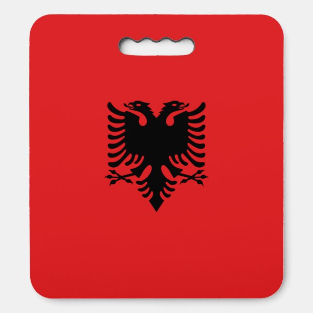 Albania Flag Seat Cushion (Front Vertical)