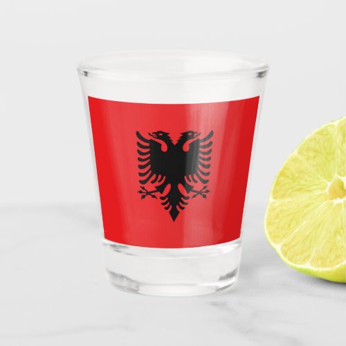 Albania Flag Shot Glass