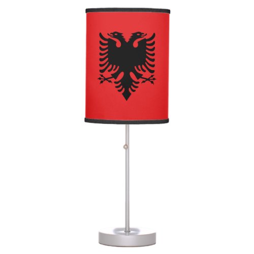 Albania Flag Table Lamp