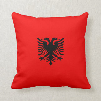 Albania Flag Throw Pillow