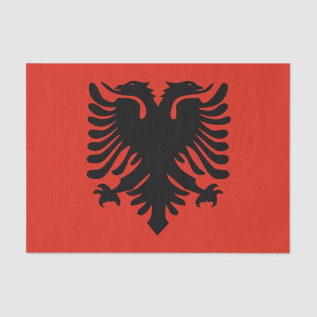 albania flag tissue paper (Front)