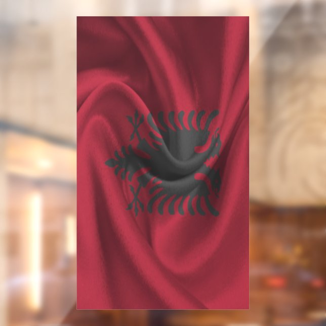Albania Flag Window Cling (Sheet 2)