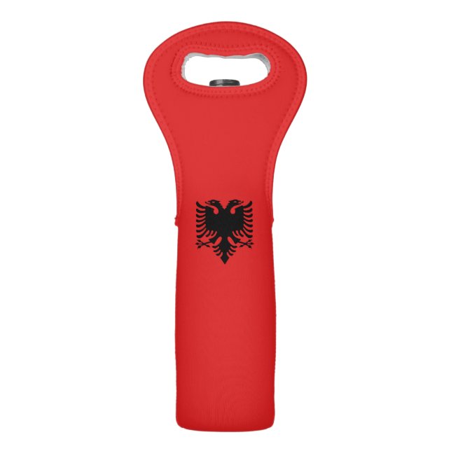 Albania Flag Wine Bag (Front)
