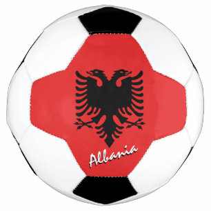 Albania Football & Albanian Flag / Sports Soccer Ball