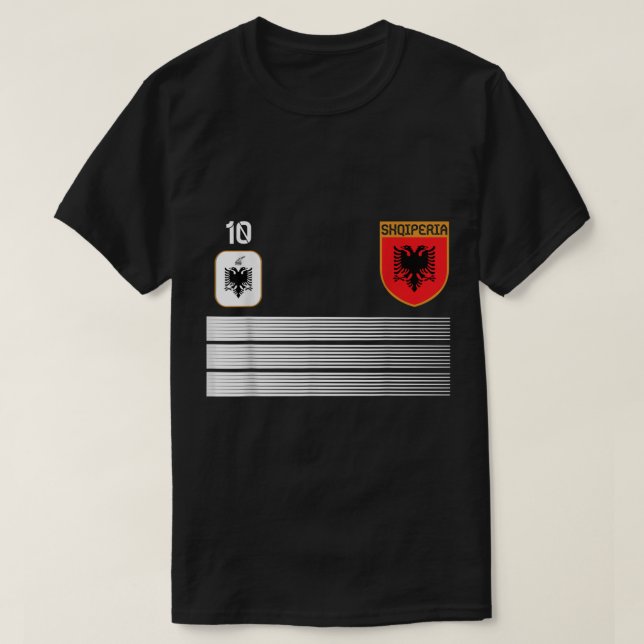 Albania Football Jersey 2021 Shqiperia Soccer  T-Shirt (Design Front)