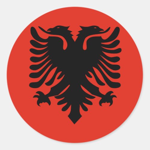 Albania High quality Flag Classic Round Sticker