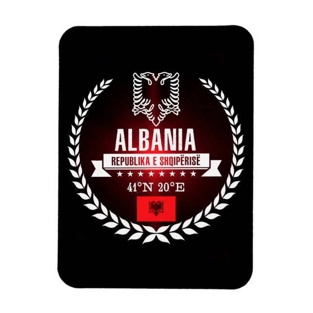 Albania Magnet (Vertical)